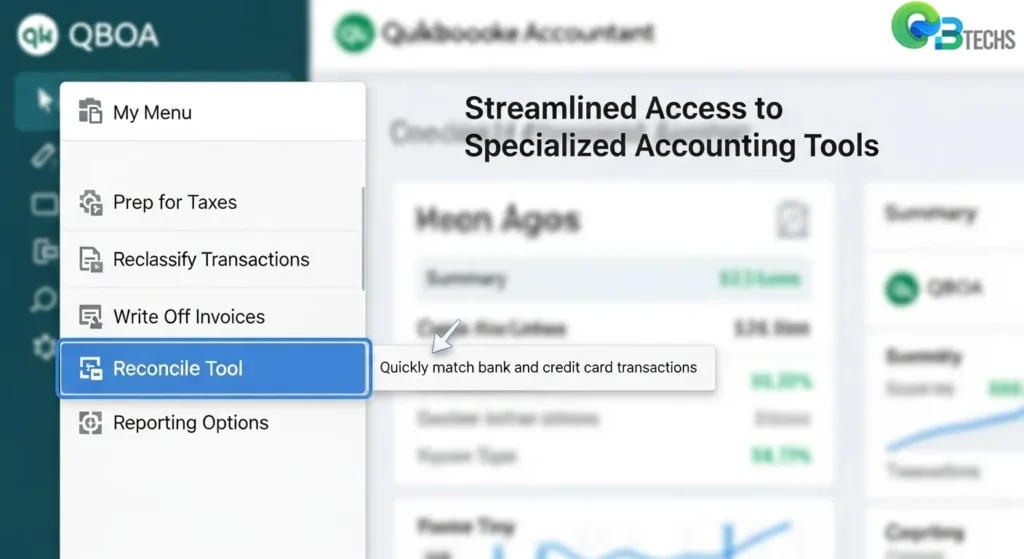 Accountant Tools (My Menu) QBOA