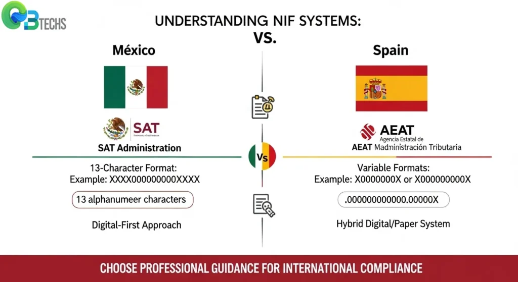 Comparing Mexican and Spanish NIF Systems Registro de Identificacion Fiscal