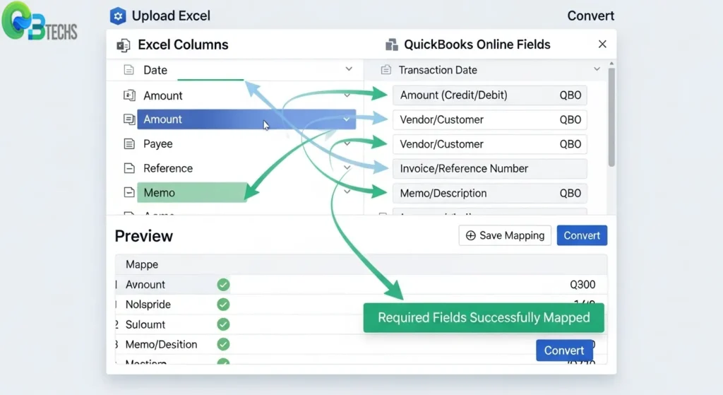 Converting Your Excel Files Convert to QBO from Excell