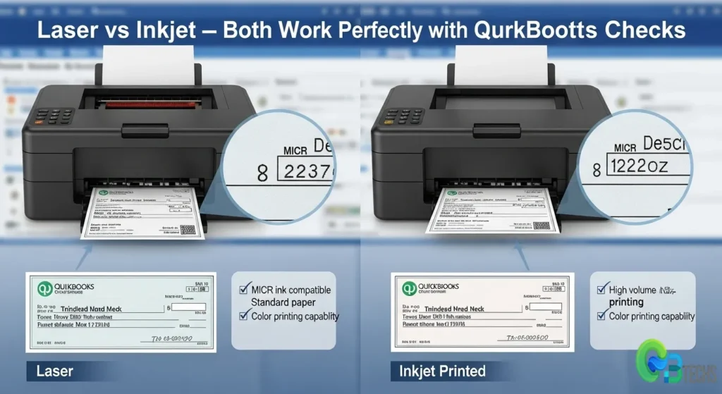 Printer Types and Check Printing Options QuickBooks Checks