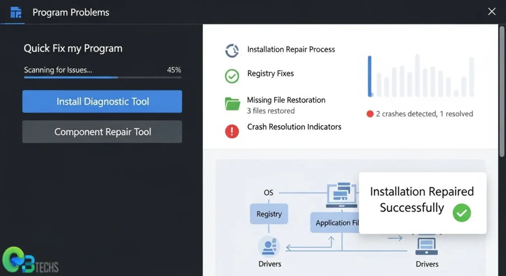 Program Problems Tab in QuickBooks Tool Hub